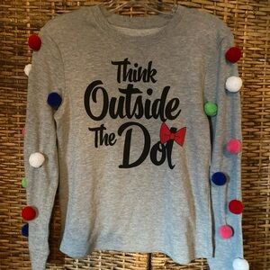 NWT Disney Parks “Think Outside the Dots” Sweatshirt